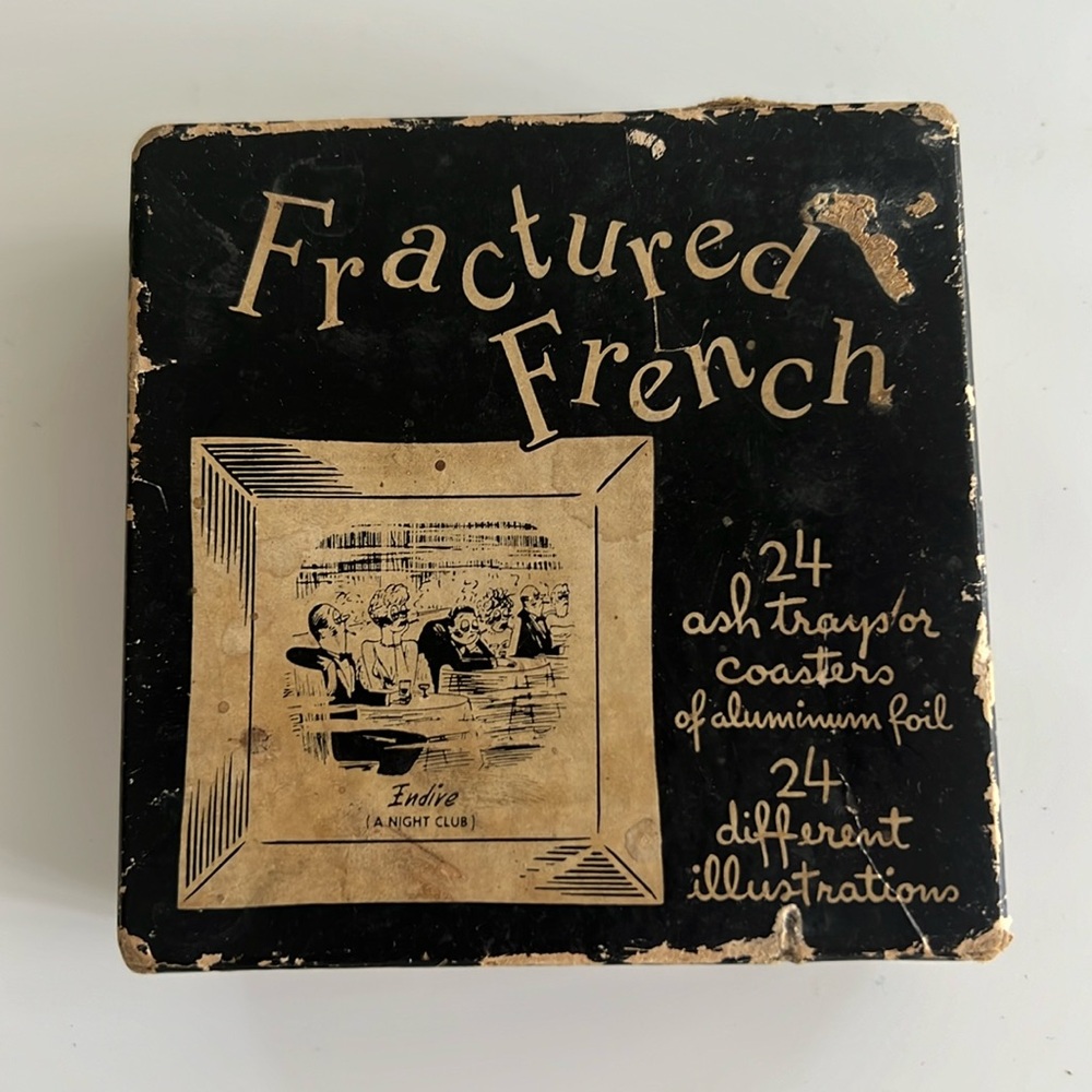 Vintage French Coasters/Ashtrays (24pack) 1950’s